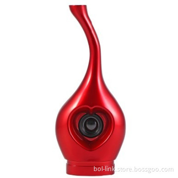 Moden Vase Style Portable Speaker Red Color